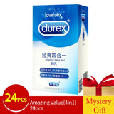 Genuine Durex Natural Latex Extra Lubricated Condoms