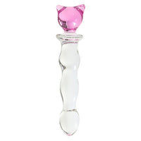 Black Wolf Crystal Glass Dildo