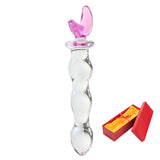 Black Wolf Crystal Glass Dildo