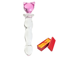 Black Wolf Crystal Glass Dildo