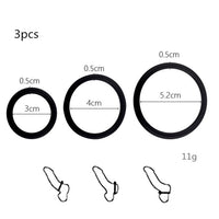 3/4 Penis Rings,Delay Ejaculation High Elasticity,Time LastingToys for Men.