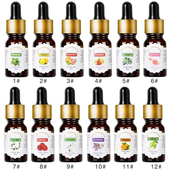 10ml Air Freshening Dropper Essential Oil Relieve Stress Aromatherapy