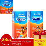 Genuine Durex Natural Latex Extra Lubricated Condoms