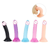 Mini Jelly Dildo For Woman Transparent Quality Female Toy Shop