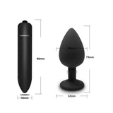 Soft Silicone Anal Butt Plug Prostate MMini Erotic Bullet Vibrator