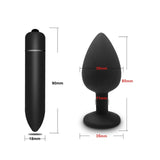 Soft Silicone Anal Butt Plug Prostate MMini Erotic Bullet Vibrator