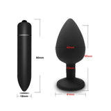 Soft Silicone Anal Butt Plug Prostate MMini Erotic Bullet Vibrator