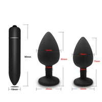 Soft Silicone Anal Butt Plug Prostate MMini Erotic Bullet Vibrator