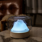 Ultrasonic Aroma Diffuser Essential Oil Aromatherapy  With Warm Color LED Lamp