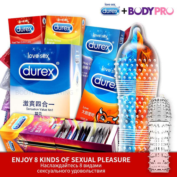 Genuine Durex Natural Latex Extra Lubricated Condoms