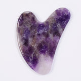 Amethyst Natural Stone Gua Sha Crystal Body and Face Roller