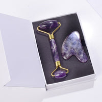 Amethyst Natural Stone Gua Sha Crystal Body and Face Roller