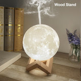 USB Ultrasonic Aroma Air Humidifier With 3D Moon Lamp Light Essential Oil Diffuser