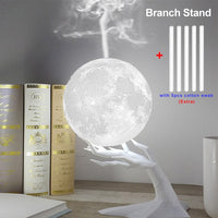 USB Ultrasonic Aroma Air Humidifier With 3D Moon Lamp Light Essential Oil Diffuser