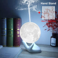 USB Ultrasonic Aroma Air Humidifier With 3D Moon Lamp Light Essential Oil Diffuser