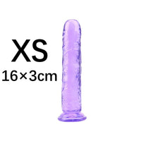 YEMA Translucent Soft Jelly Big Dildo Realistic Fake Dick Penis Butt Plug Sex Toys for Woman Men Vagina Anal Massage