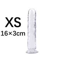 YEMA Translucent Soft Jelly Big Dildo Realistic Fake Dick Penis Butt Plug Sex Toys for Woman Men Vagina Anal Massage