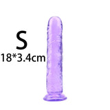 YEMA Translucent Soft Jelly Big Dildo Realistic Fake Dick Penis Butt Plug Sex Toys for Woman Men Vagina Anal Massage