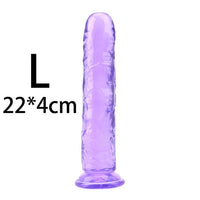 YEMA Translucent Soft Jelly Big Dildo Realistic Fake Dick Penis Butt Plug Sex Toys for Woman Men Vagina Anal Massage