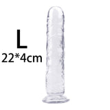 YEMA Translucent Soft Jelly Big Dildo Realistic Fake Dick Penis Butt Plug Sex Toys for Woman Men Vagina Anal Massage