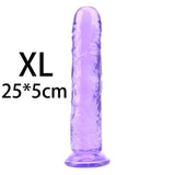 YEMA Translucent Soft Jelly Big Dildo Realistic Fake Dick Penis Butt Plug Sex Toys for Woman Men Vagina Anal Massage