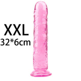 YEMA Translucent Soft Jelly Big Dildo Realistic Fake Dick Penis Butt Plug Sex Toys for Woman Men Vagina Anal Massage