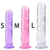 YEMA Translucent Soft Jelly Big Dildo Realistic Fake Dick Penis Butt Plug Sex Toys for Woman Men Vagina Anal Massage