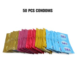 Good Quality 50 Pieces Natural Latex Bulk Condoms Safe Contraception