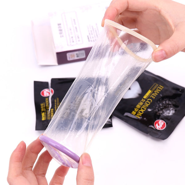 2PCS/Box Female  Latex Condoms For Women